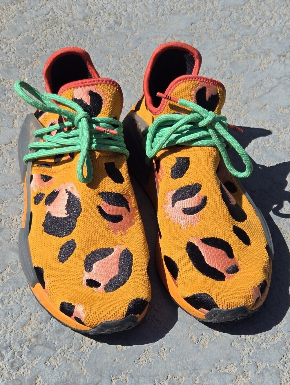 Adidas Pharrell Williams x NMD Human Race HU Animal Print Size 10 US